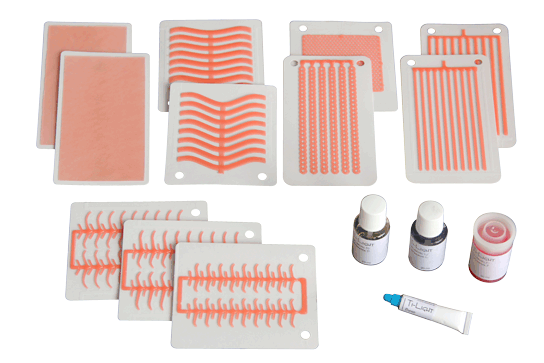 Ti-Light Start-up Kit comprises a selection of different Ti-Light patterns, sheets, retentions and separators.