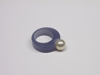 Realistic presentation of excentric ring shank made of silver tone EZ-Lathe waxblank